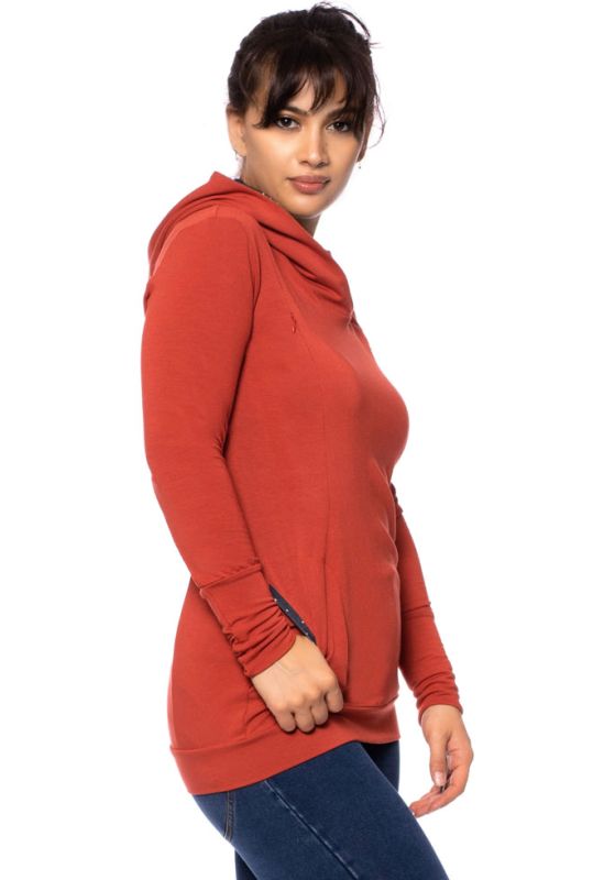 LULU Umstands- und Stillpullover (rostorange)