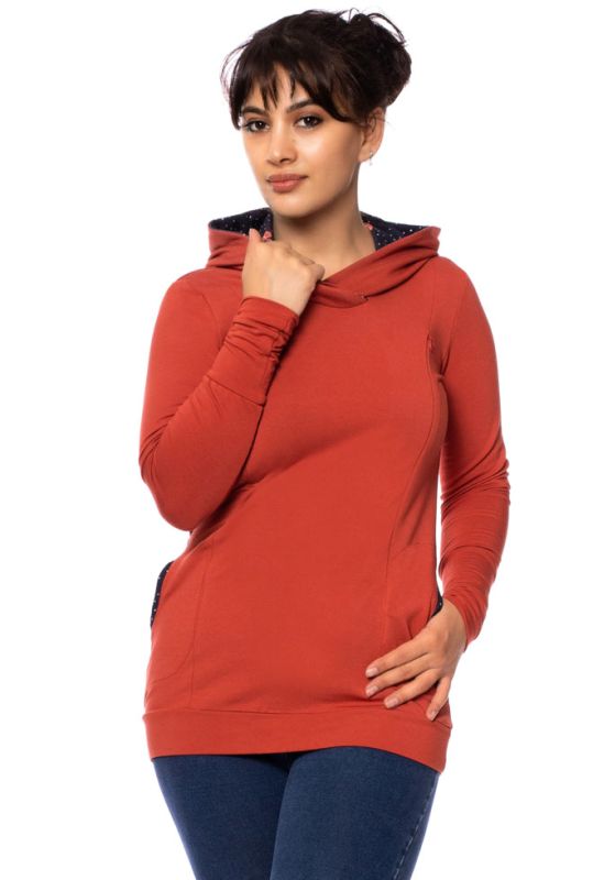 LULU Umstands- und Stillpullover (rostorange)