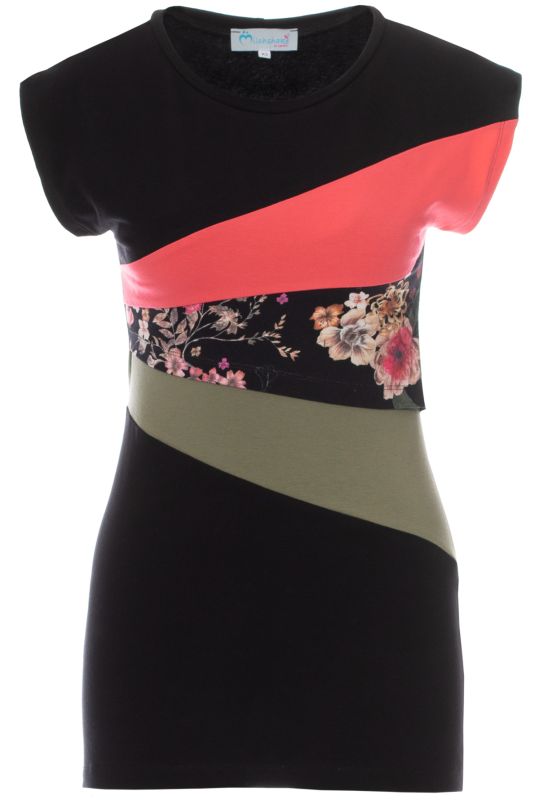 KYRA Umstands- und Stillshirt (schwarz Colour-Block)