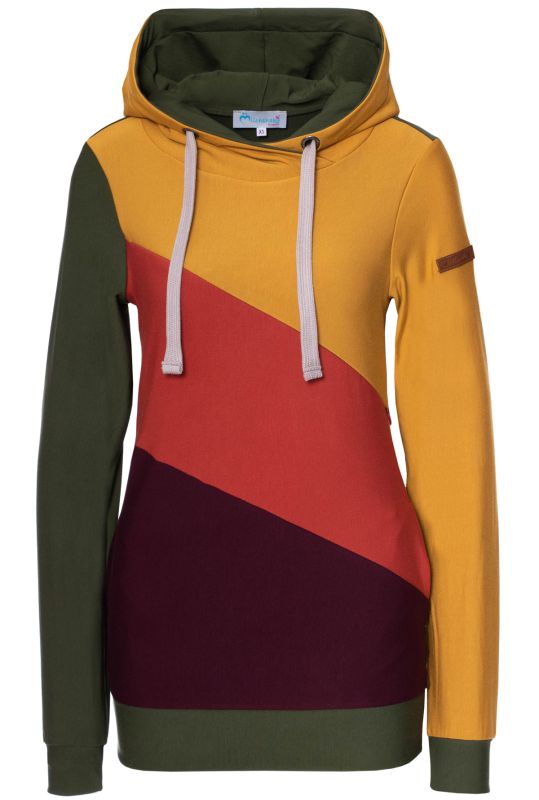 LILAN leichter Umstands- und Stillpullover Hoodie aus seidenweichem Modal Sweat
