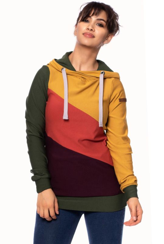 LILAN leichter Umstands- und Stillpullover Hoodie aus seidenweichem Modal Sweat