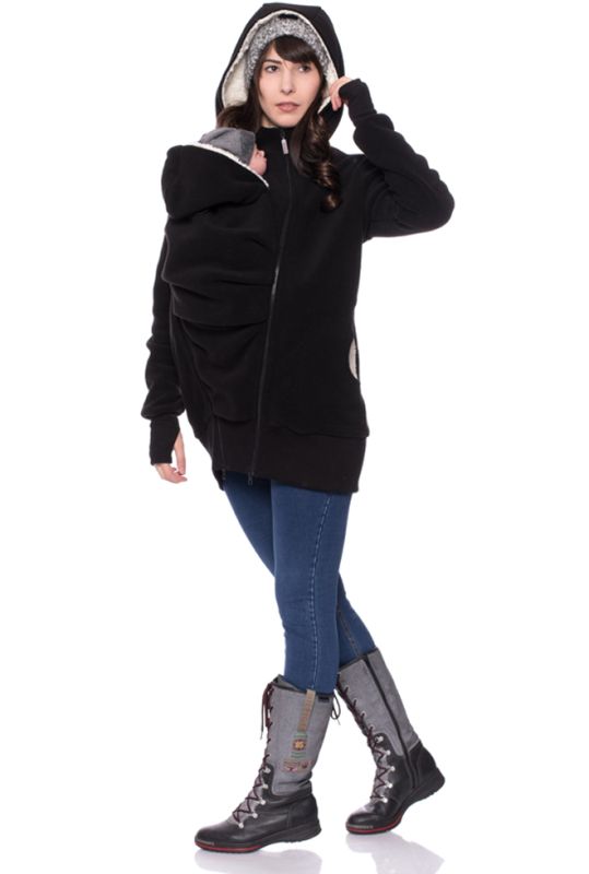 KILIAN Winter Merino Wollwalk Tragejacke/Umstandsjacke gefüttert - 100 % made in Germany