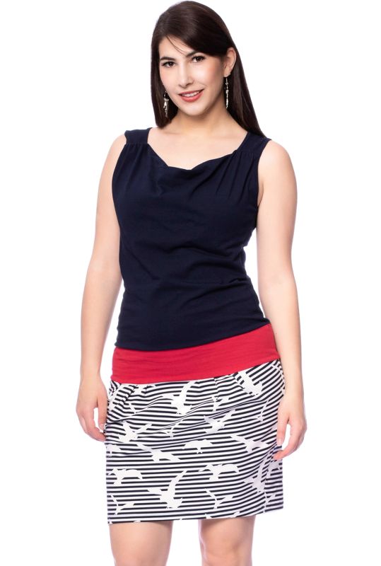 ANTONIA BIO Kleid maritim (Möwe marine/gestreift)