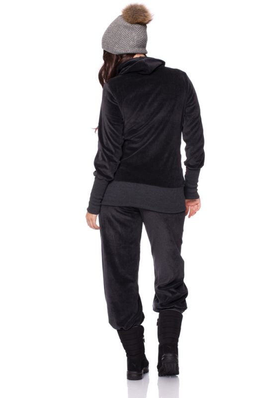 IGA & IGO Nicki Loungewear Anzug aus Bio Baumwolle (schwarz)