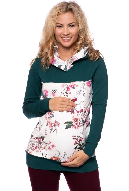 JUNA Kapuzenpullover aus Bio Baumwoll/Bambus-Gemisch (flaschengrün)