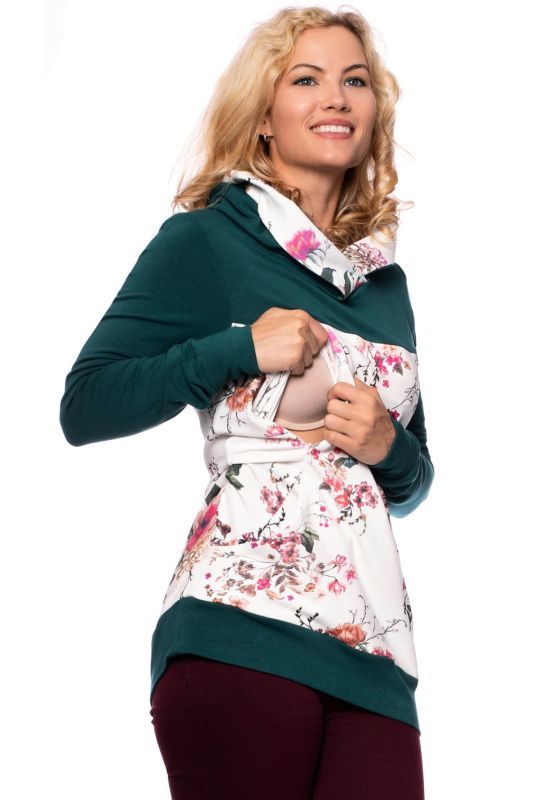 JUNA Kapuzenpullover aus Bio Baumwoll/Bambus-Gemisch (flaschengrün)