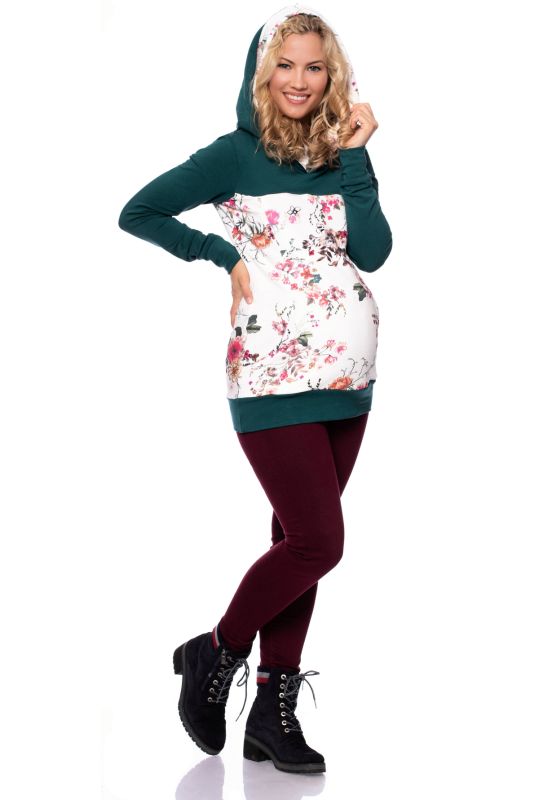JUNA Kapuzenpullover aus Bio Baumwoll/Bambus-Gemisch (flaschengrün)