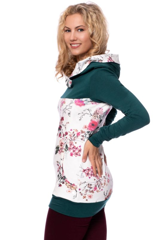 JUNA Kapuzenpullover aus Bio Baumwoll/Bambus-Gemisch (flaschengrün)