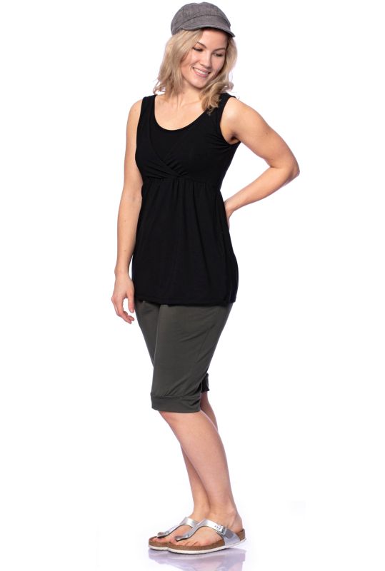 2 tlg. VARIO-SET (LUNA & NANA) Umstands- und Stillshirt mit Croptop (schwarz)