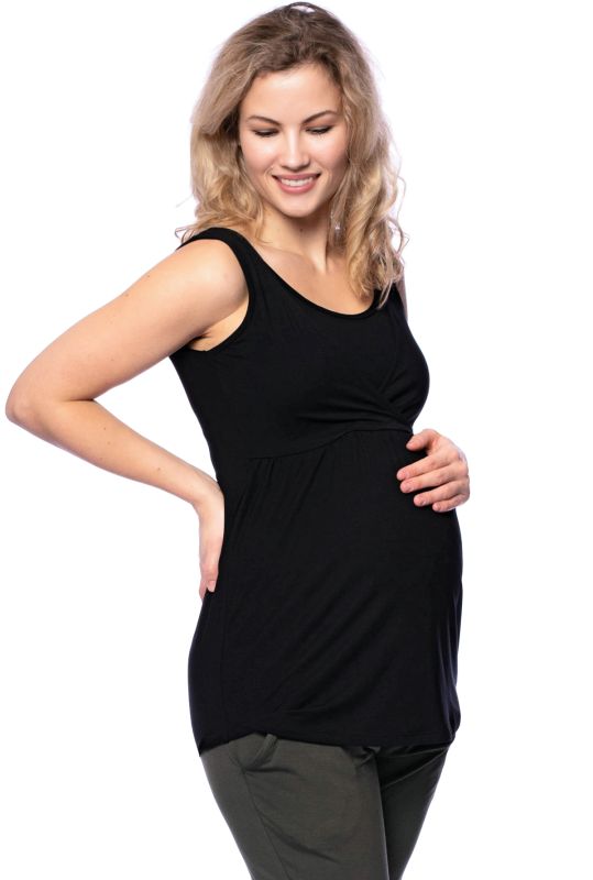 2 tlg. VARIO-SET (LUNA & NANA) Umstands- und Stillshirt mit Croptop (schwarz)