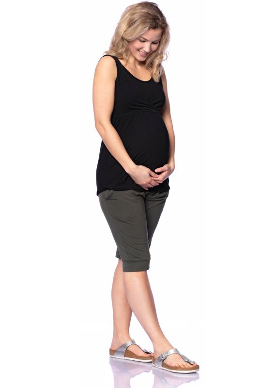 2 tlg. VARIO-SET (LUNA & NANA) Umstands- und Stillshirt mit Croptop (schwarz)