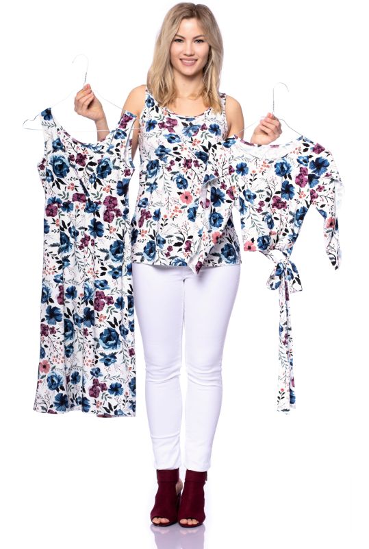 NANA Vario Umstands- und Stilltop (Berry Meadow Floral on Cream)