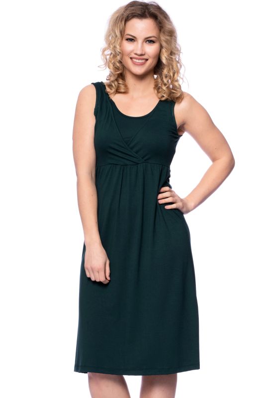 ESTHA Umstands- und Stillkleid aus Bambus-Viskose (flaschengrün)