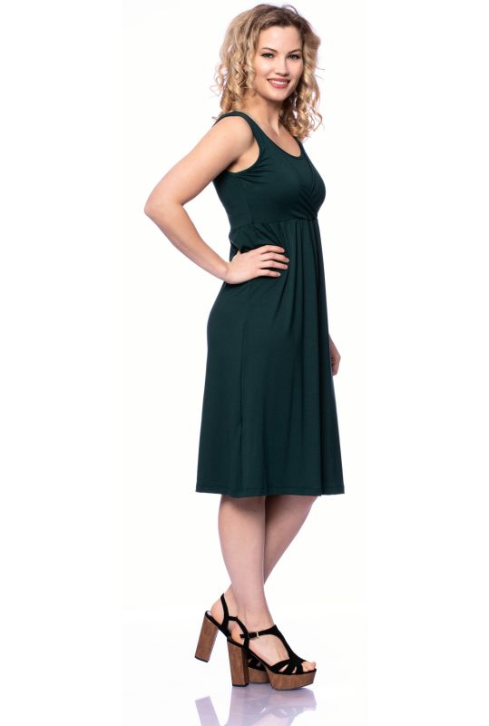 ESTHA Umstands- und Stillkleid aus Bambus-Viskose (flaschengrün)