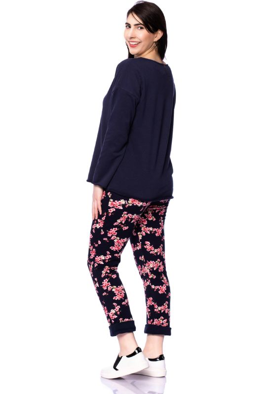 GADI Lässiges Umstands-und Stillsweatshirt aus softem Bio Sweat UNI (marine)