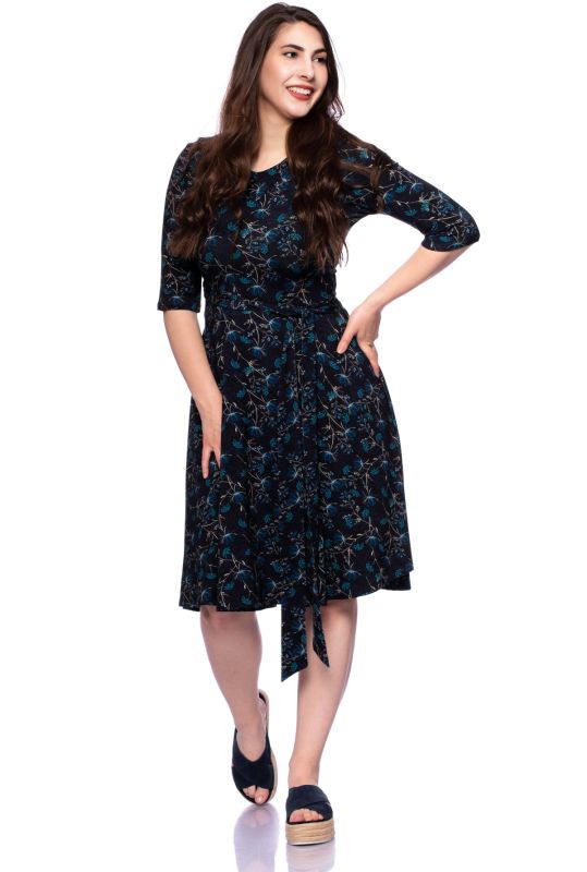 AVA wendbares Wickelkleid (dunkle Gartennacht)