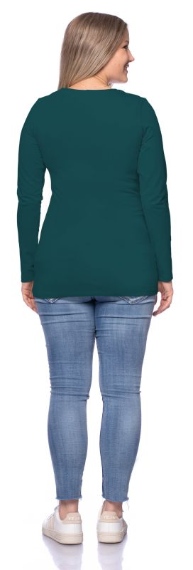 103 BASIC Umstands- und Stillshirt langarm (flaschengrün)