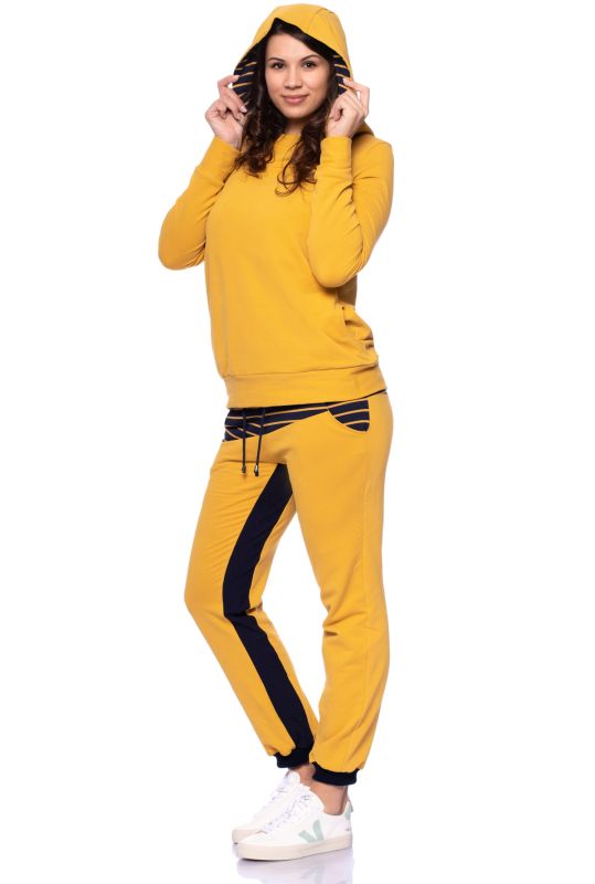 BIBO Umstands- und Stillpullover aus Bio Baumwolle (senf)