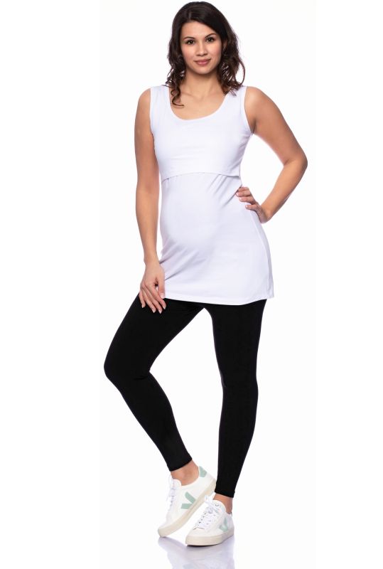 107 BASIC Umstands- und Stilltop extra lang (weiss)