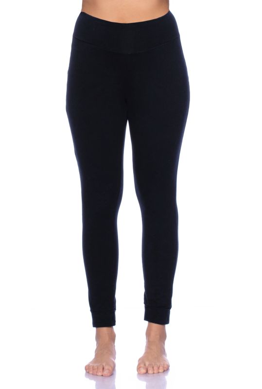 BASIC Umstands-Lounge/Pyjamahose aus Bio-Baumwolle (schwarz)