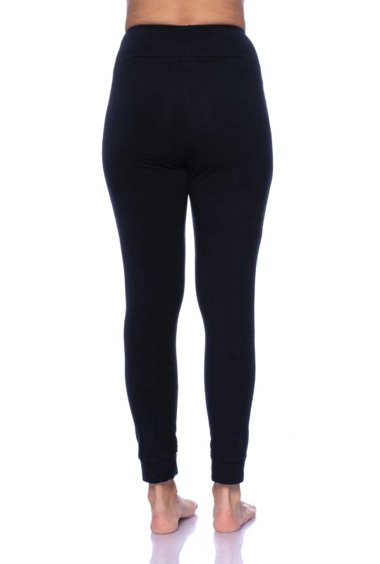 BASIC Umstands-Lounge/Pyjamahose aus Bio-Baumwolle (schwarz)