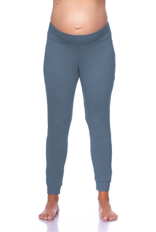 BASIC Umstands-Lounge/Pyjamahose aus Bio-Baumwolle (jeans)