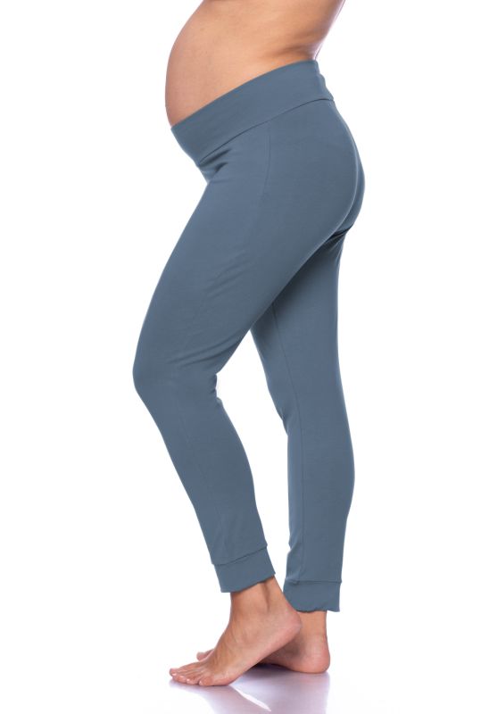 BASIC Umstands-Lounge/Pyjamahose aus Bio-Baumwolle (jeans)