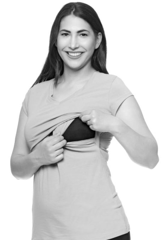 103 BASIC Umstands- und Stillshirt Rundhals kurzarm (grün)